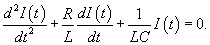 дифференциальное уравнение последовательной RLC-цепи