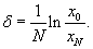 логарифмический декремент затухания