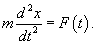 второй закон Ньютона если сила зависит от времени