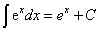 интеграл от экспоненты