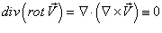 действие ротора и дивергенции